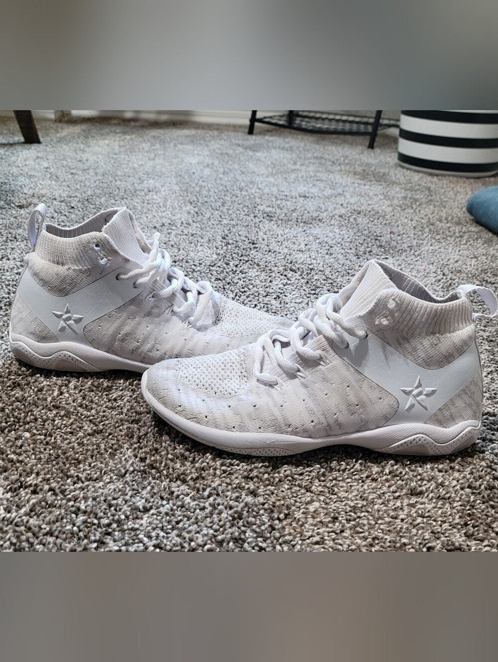 White Hight Top Rebel Girls Cheer Shoes